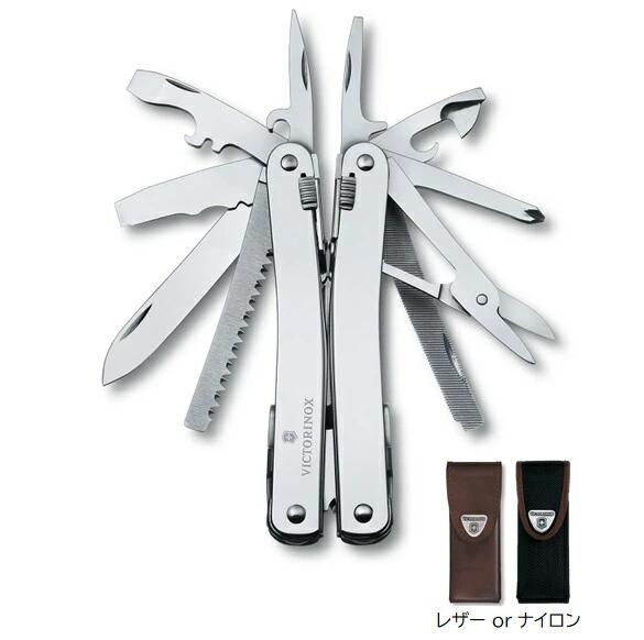 VICTORINOX（ビクトリノックス）SWISSTOOL SPIRIT XスイスツールスピリットX24機能　105mm2タイプ レザーorナイロンケース3.0224【VICTORINOX（ビクトリノックス）】｜刃物の政豊　店