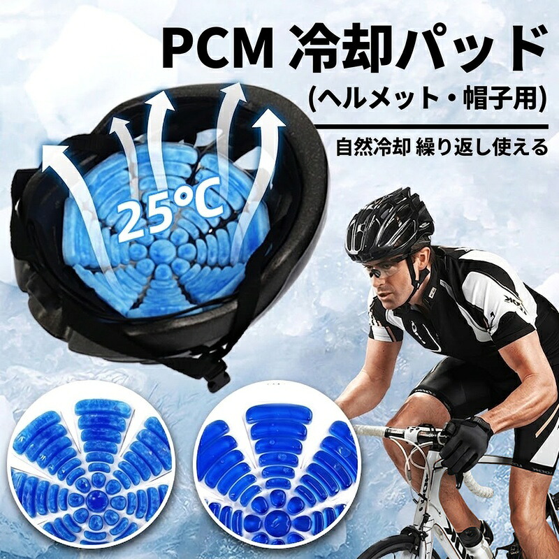 【セット】冷却グッズ 帽子用 保冷剤 アイスヘッド 頭冷却 ヘルメット対応 帽子対応 クールパッド EVA保冷ケース付き 暑さ対策 夏 冷感 軽量 屋外用 繰り返し使用可能 アウトドア