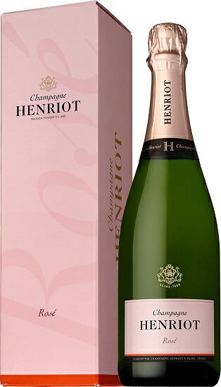 ●アンリオ ロゼ (ケショウバコイリ) [NV] 750ml 泡ロゼCHAMPAGNE HENRIOT ROSE WITH BOX｜酒宝庫　ＭＡＳＨＩＭＯ