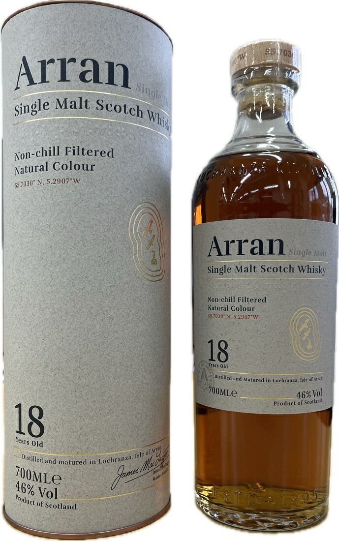 楽天市場】アランモルト 18年 700ml 46度 箱付 Arran 18years