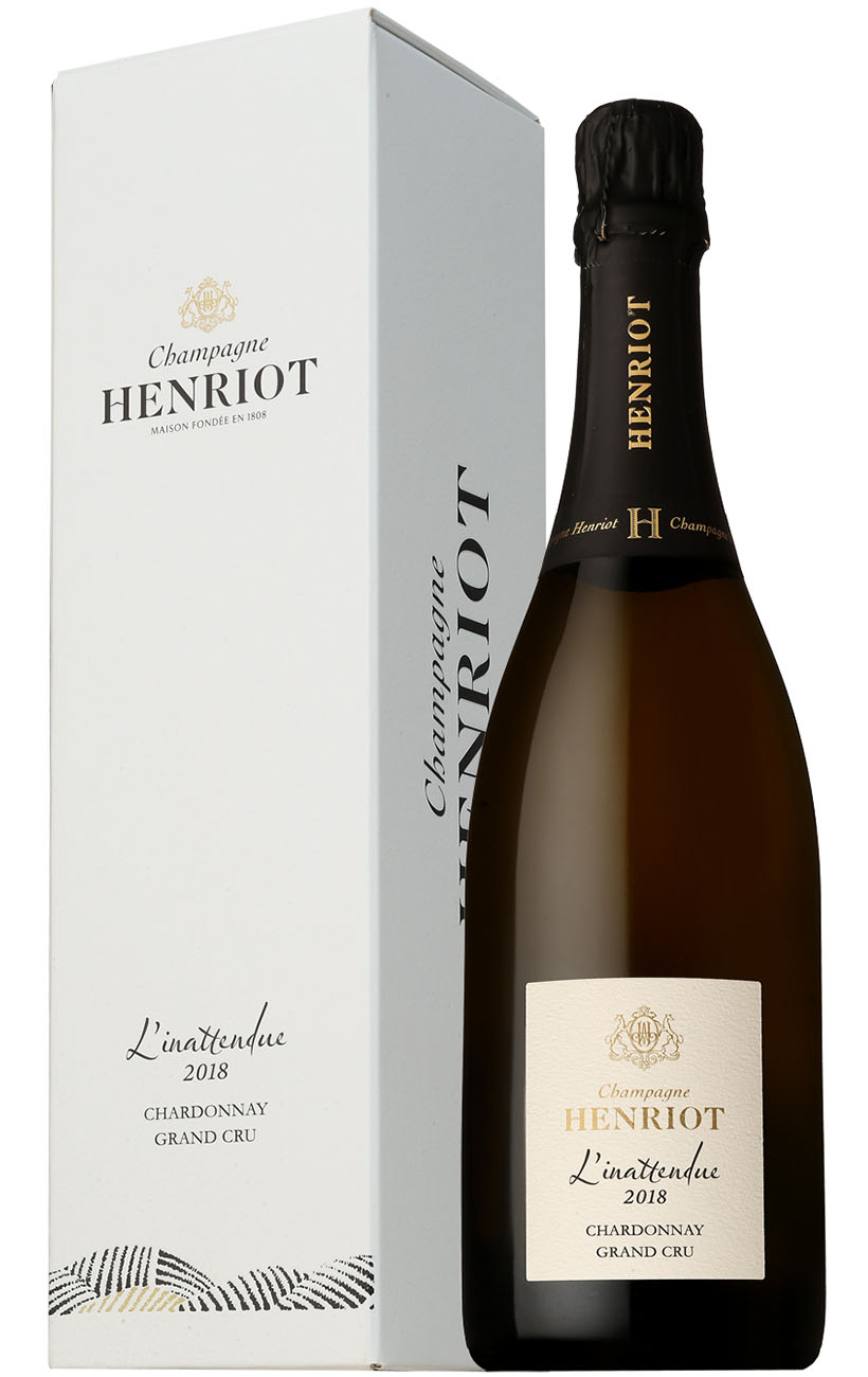 ●アンリオ リナタンデュ シャルドネ グランクリュ (ケショウバコイリ) [2018] 750ml 泡白CHAMPAGNE HENRIOT L'INATTENDUE CHARDONNAY GRAND CRU WITH GIFT BOX｜酒宝庫　ＭＡＳＨＩＭＯ
