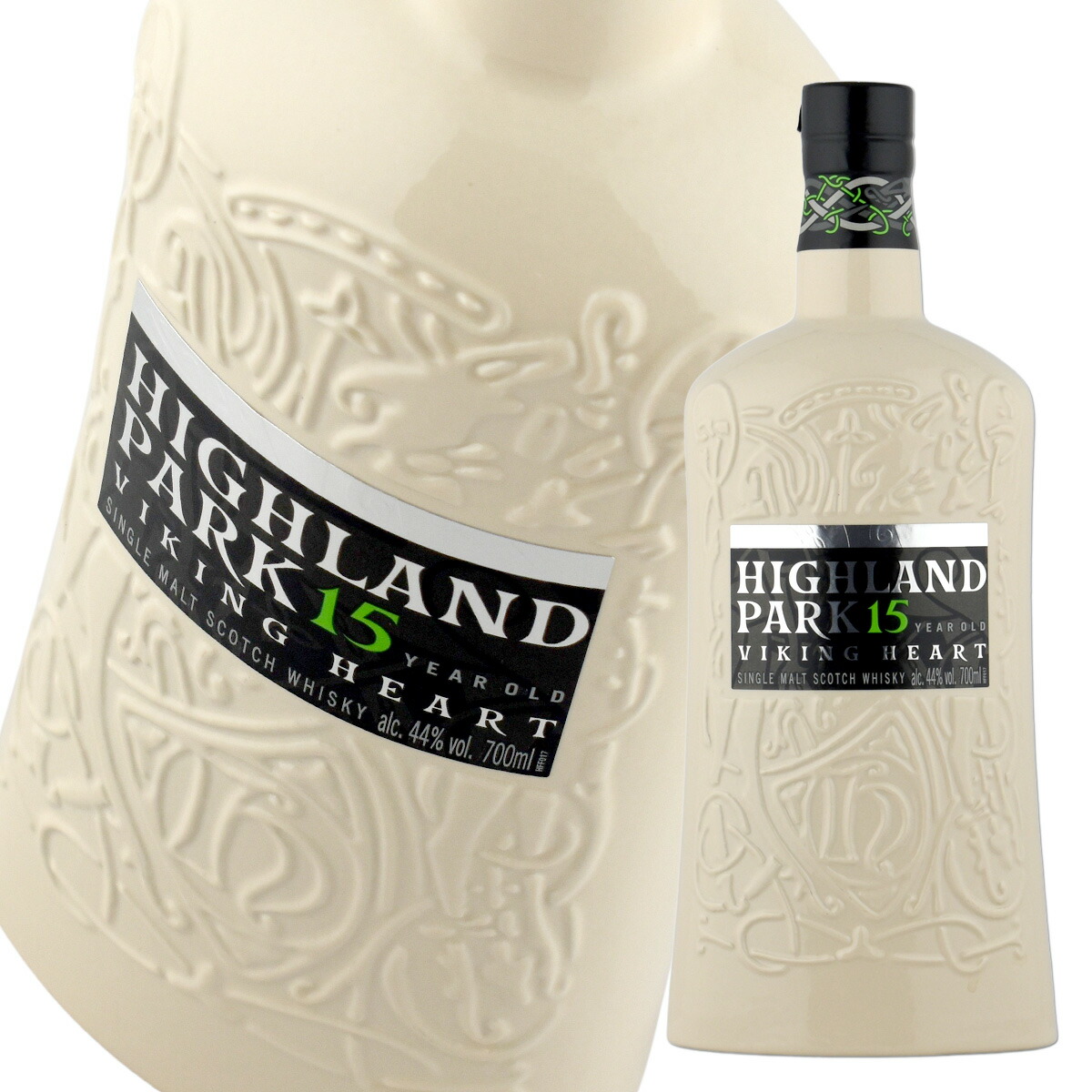 ウイスキー 44度 ハイランドパーク 15年 ヴァイキングハート 700ml 瓶 1本 正規 旧バージョン 陶器ボトル｜酒宝庫　ＭＡＳＨＩＭＯ