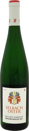 / 　ヴェーレナー　ゾンネンウーア　アウスレーゼ　[2018]　750ml・白 　【Selbach-Oster】 Wehlener Sonnenuhr Riesling Auslese