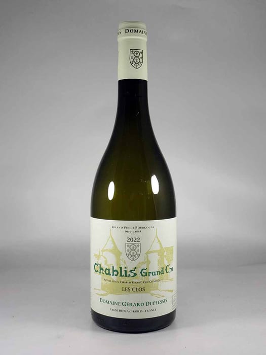 ●ジェラール デュプレシ シャブリ グラン クリュ レ クロ [2022] 750ml 白Gerard DUPLESSIS Chablis Grand Cru Les Clos｜酒宝庫　ＭＡＳＨＩＭＯ