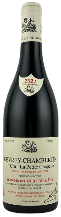 〇ジャン ミッシェル ギュイヨン ジュヴレ シャンベルタン プルミエ クリュ プティット シャペル [2024] 750ml 赤Jean Michel Guillon Gevrey Chambertin 1er Cru Petite Chapelle｜酒宝庫　ＭＡＳＨＩＭＯ