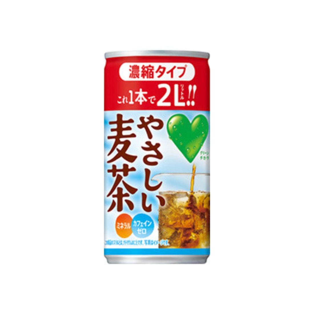 サントリー GREEN DA・KA・RA やさしい麦茶 濃縮タイプ 180g缶 30本