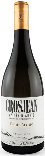 グロジャン　フレール / 　ヴァッレ　ダオスタ　プティット　アルヴィーヌ　ヴィーニュ　ロヴェッタ　[2024]　750ml・白　【Grosjean Freres】Vallee d’Aoste Petite Arvine Vigne Rovettaz
