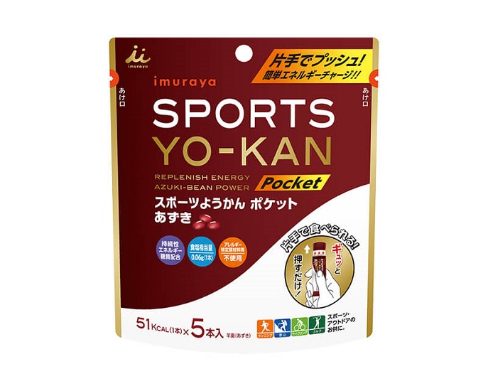 井村屋 SPORTS YO-KANポケット スポーツようかんポケット あずき 1個 18g×5本 【94%OFF!】