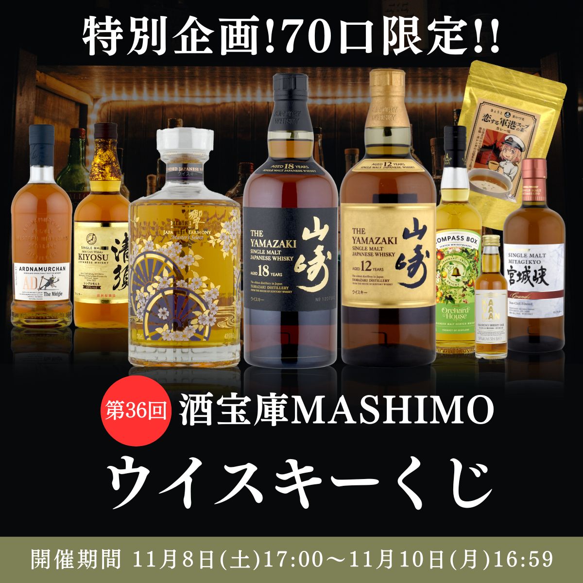 第36回 酒宝庫MASHIMOウイスキーくじ 1口