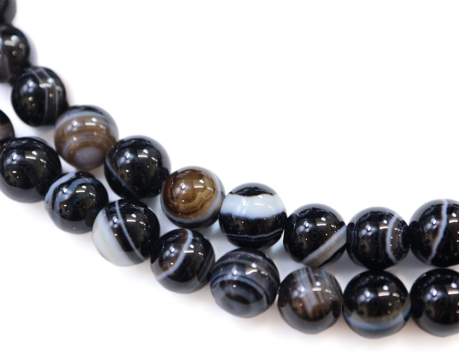 楽天市場】【天然石】ブラックオニキス 黒めのう 黒瑪瑙 ビーズ