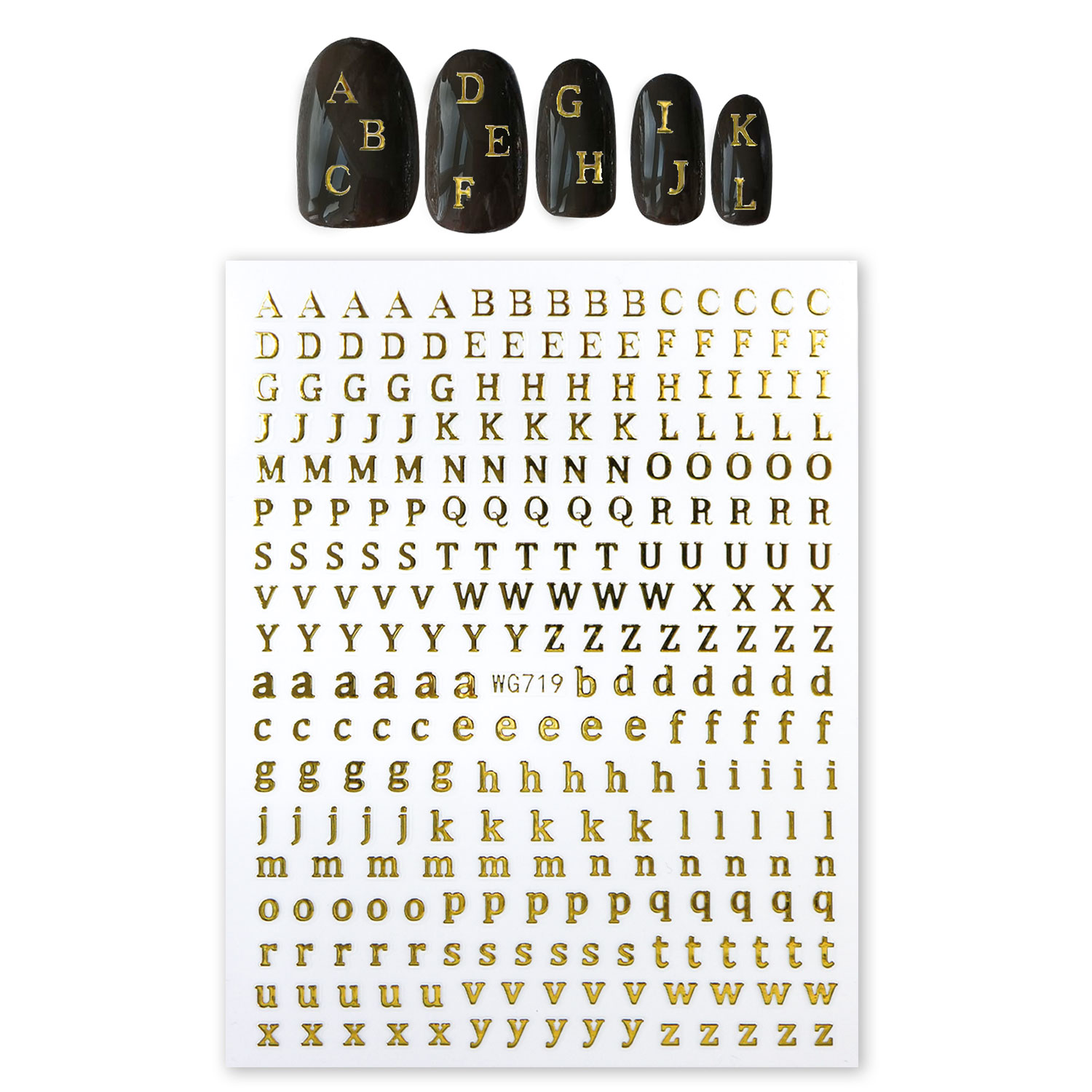 楽天市場】ネイルシール アルファベット セリフ体 筆記体 英語 文字【2