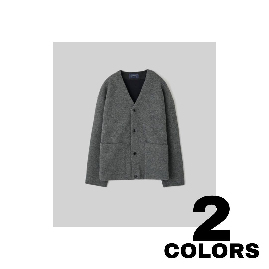 HANDROOM【ハンドルネーム】RIB KNIT CARDIGAN