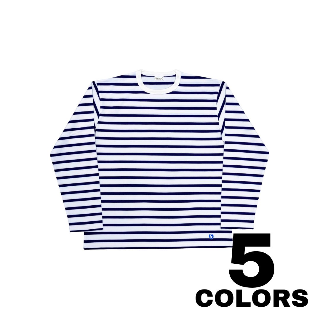 【在庫処分セール】WORKERS【ワーカーズ】Border/Solid T Long Sleeve｜MASON and DIXON