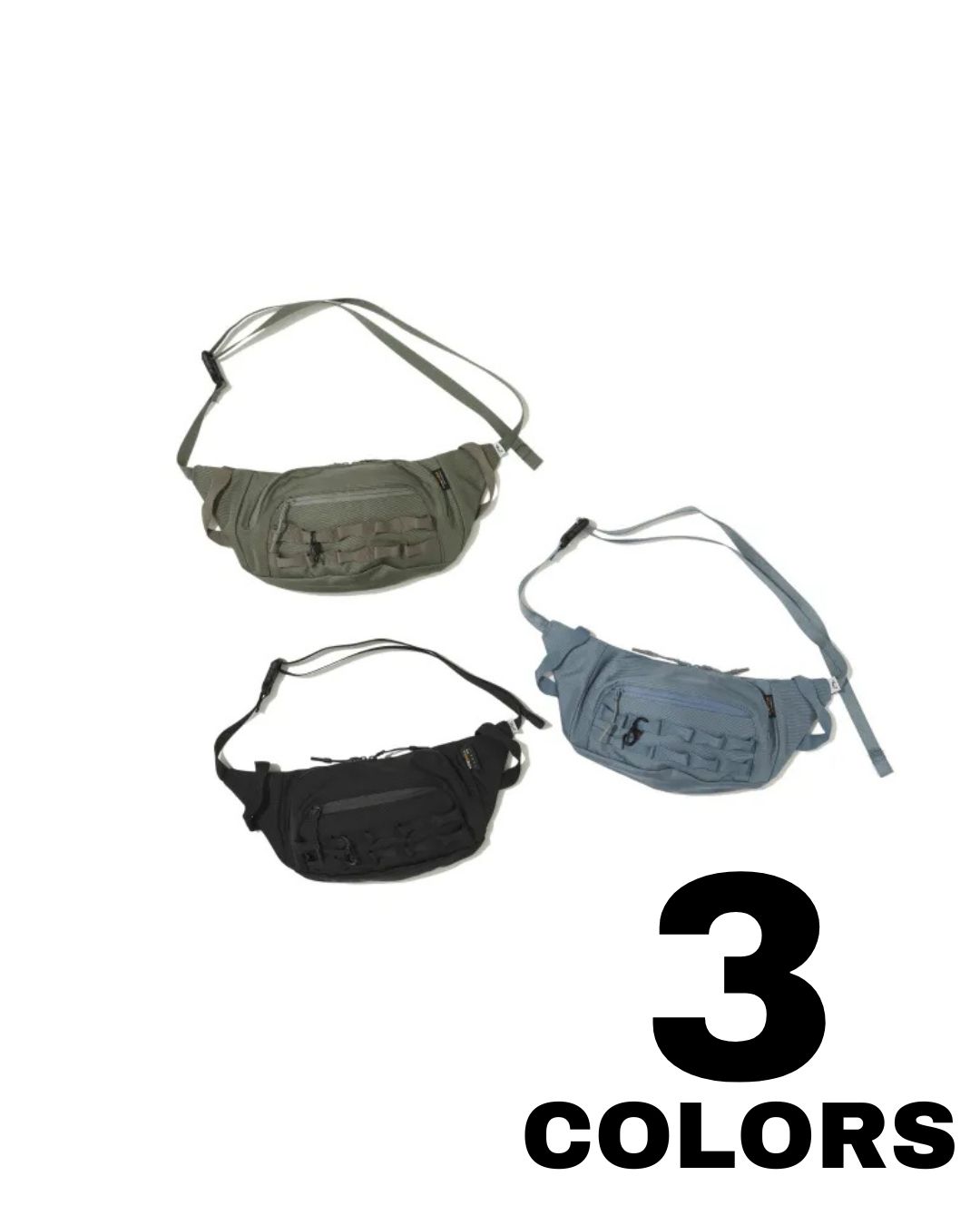 COMFY OUTDOOR GARMENT【シーエムエフ アウトドア ガーメント】FANNY PACK BALLISTIC ALPHA BLUE-ALPHA GREEN