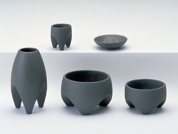 【現代仏具　五具足】　フーモS　【陶器製・モダン】【八木研】