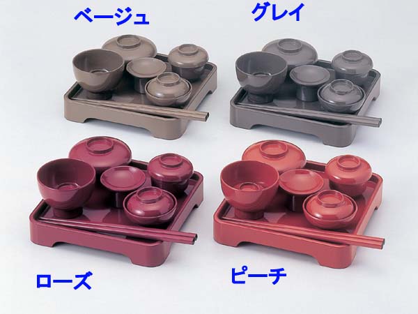 【今日このごろ仏壇・仏具・家具調・今めかしい仏壇に至適】 お供え膳 （ベージュ 薄墨色 さくら色 桃） 【霊供膳（りょうぐぜん）・霊具膳（れいぐぜん）・お膳】【御盆・法事・法要】