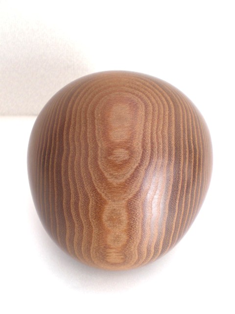 【仏具　木魚（杢魚）】　創作杢魚　桑　3.5寸　【金、唐木、家具調仏壇向け】