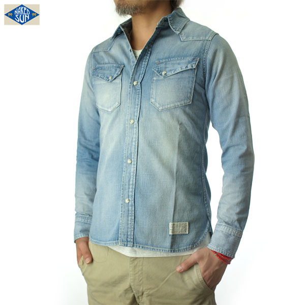 NAKED SUN ネイキッドサン 27MW DENIM WESTERN SHIRTS　デニムシャツ 017003001 (USED-2)