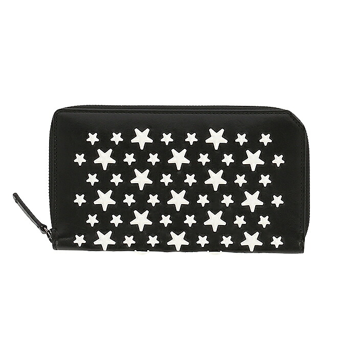 【最短即日発送】 JIMMY CHOO FILIPA ジミーチュー フィリパ スタースタッズ ラウンドジップ ウォレット メンズ レディース ユニセックス 長財布 小物 通勤 贈り物 ギフト プレゼント オンライン｜マッシモ オフィシャルストア