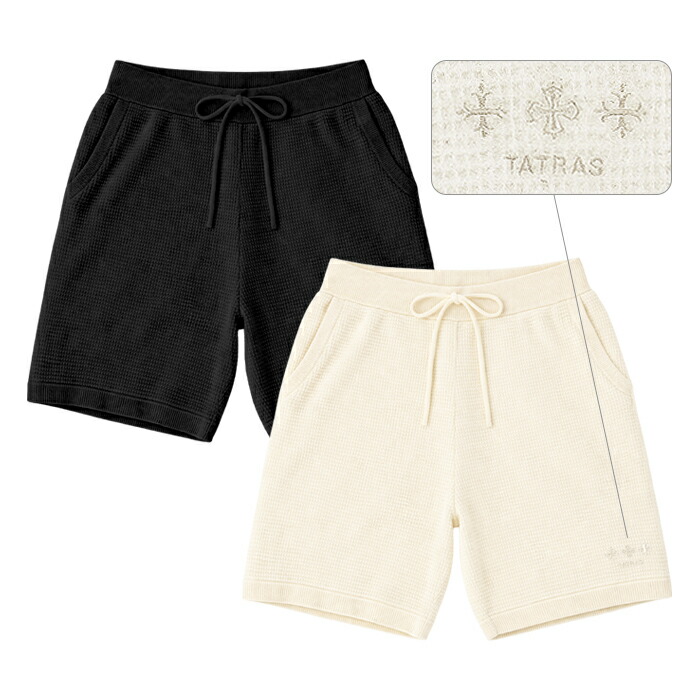 美品★タトラス・ワッペン付 4ポケット コットン ショートパンツ(2) 美品☆タトラス・ワッペン付 4ポケット コットン ショートパンツ(2