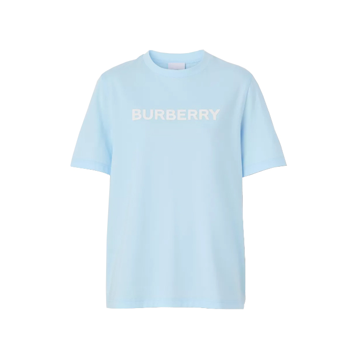 絶妙なデザイン BURBERRY バーバリー ロゴプリント コットン Tシャツ