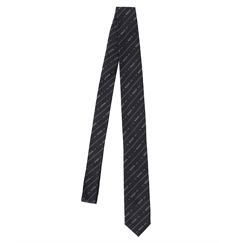 楽天市場 Berluti ベルルッティ ネクタイ ロゴ ストライプ メンズ ブラック 大阪 アメ村 オンライン プレゼント 通販 aw 101t19tj49 マッシモ オフィシャルストア
