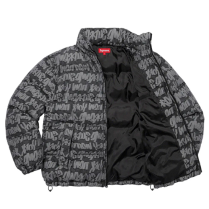 Supreme◇22SS/Fat Tip Jacquard Denim Puffer Jacket/ジャケット/L