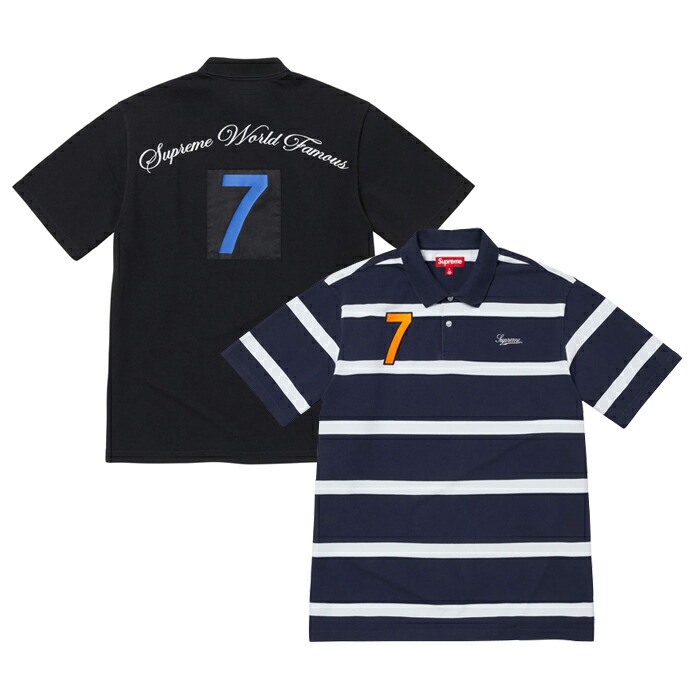 supreme /シュプリーム/24ss Stripe Terry ポロ L Supreme Stripe Terry S S Polo (SS24) - $110