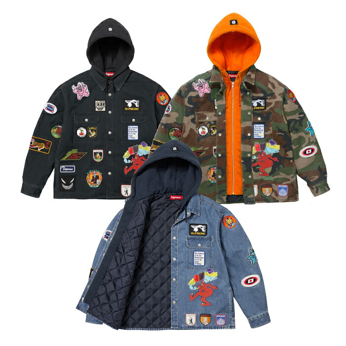 supreme Dickiesジップアップ フーディ※商品説明必読お願いします Supreme × Dickies Quilted Lined Zip Up Hooded Sweatshirt
