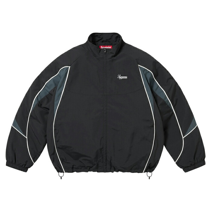 【最短即日発送】 SUPREME CONTRAST PIPING TRACK JACKET シュプリーム コントラスト パイピング トラック ジャケット 長袖 ロゴ ストリート メンズ ブラック S M L サイズ オンライン｜マッシモ オフィシャルストア