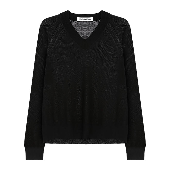 【美品】Dolce&Gabbana ジラフ ニット ドルガバ Vネック カシミヤ 美品】Dolce&Gabbana ジラフ ニット ドルガバ Vネック カシミヤ