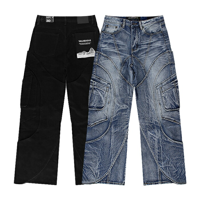 楽天市場】VALABASAS ヴァラバサス フレアデニムパンツ 28,30,32inch
