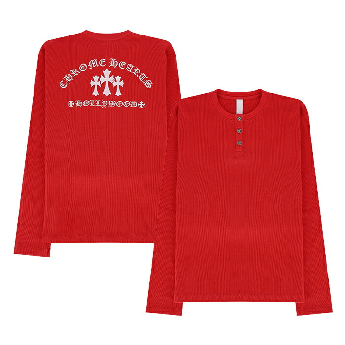 クロムハーツ サーマル ロンT SAILIN ON THRML L クロムハーツSAILIN ON THRMLロント刺繍サーマル長袖カットソーXL