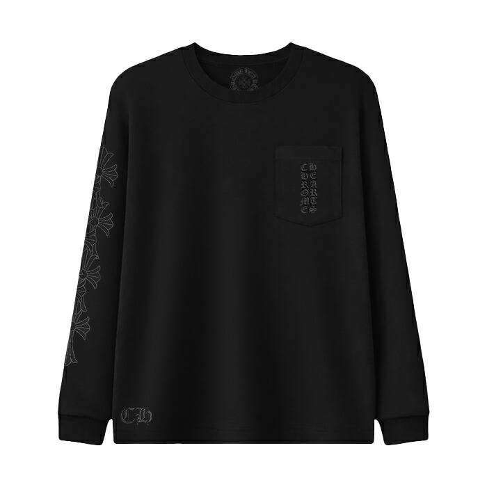 【新品】 【マイアミ限定】 【最短即日発送】 CHROME HEARTS MIAMI VERTICAL LOGO CEMETERY CROSS LONG SLEEVE TEE クロムハーツ マイアミ バーティカル ロゴ セメタリークロス ロングスリーブ Tシャツ Central Cee メンズ ブラック S M L XL ラージ サイズ オンライン｜マッシモ オフィシャルストア