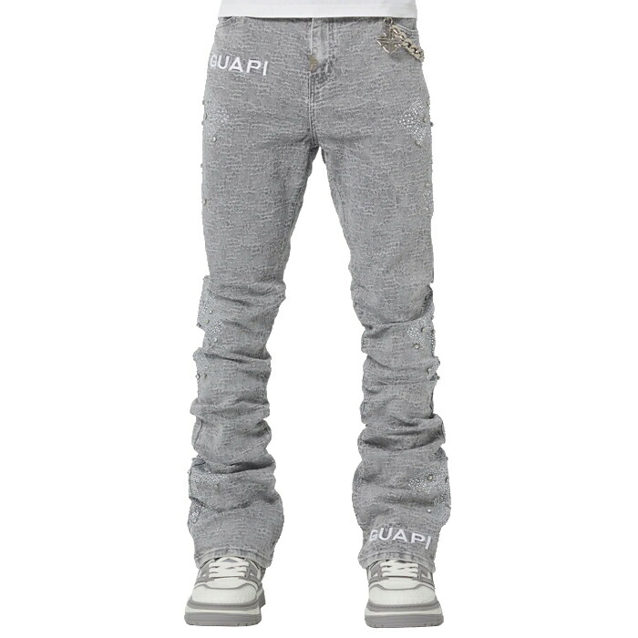 GUAPI デニム サイズ28 楽天市場】GUAPI グアピ フレアデニムパンツ 28-32インチ ブルー/青