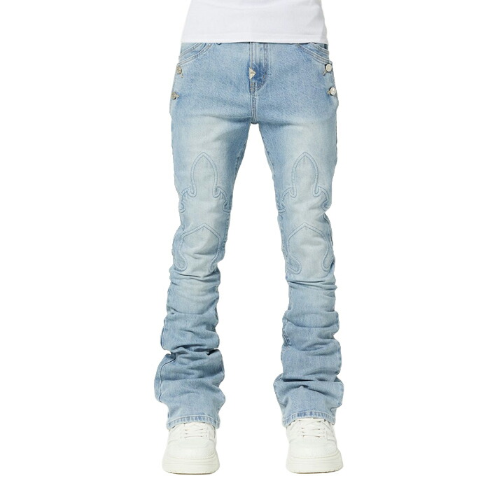 楽天市場】GUAPI グアピ デニムパンツ ボトムス ロング フレア AQUA