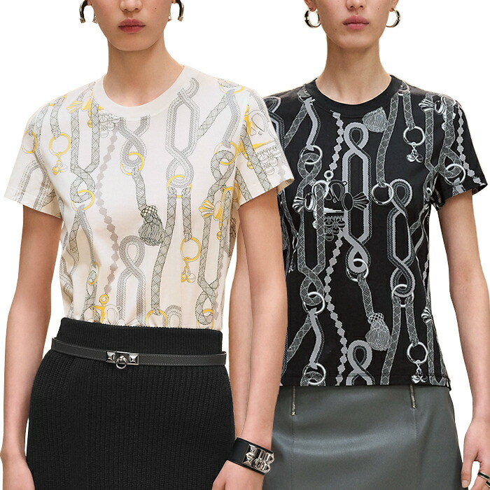 超美品！HERMES スワールパターン Tシャツ HERMES Tシャツ 《Hパズル》 S ネイビー - メルカリ