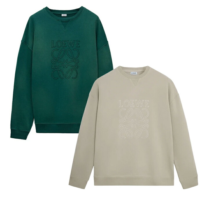 LOEWE ロエベ スウェット エンブロイダリーロゴ クルーネックスウェット LOEWE】ロエベ『ロゴ エンブロイダリー 長袖スウェット sizeXL