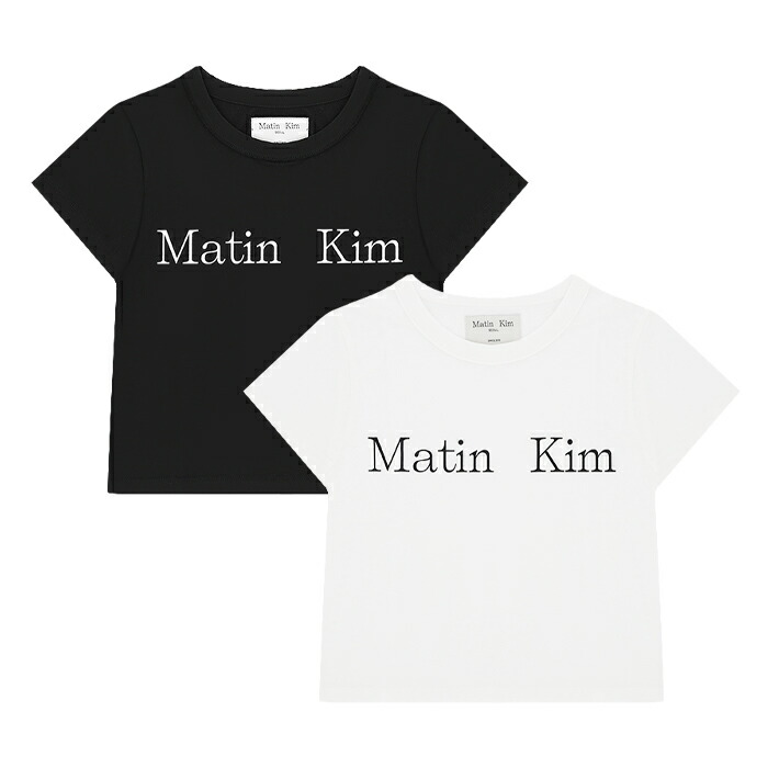 楽天市場】正規品 Matin Kim Tシャツ マーティンキム LOGO CROP