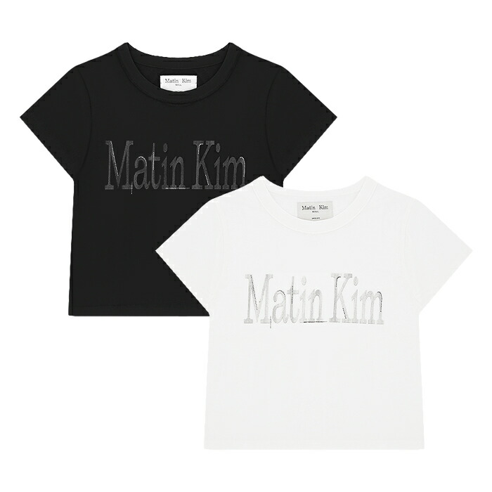 Matin Kim 星空プリント Tシャツ Amazon.co.jp: matin kim matinkim Tシャツ クロップド ショート