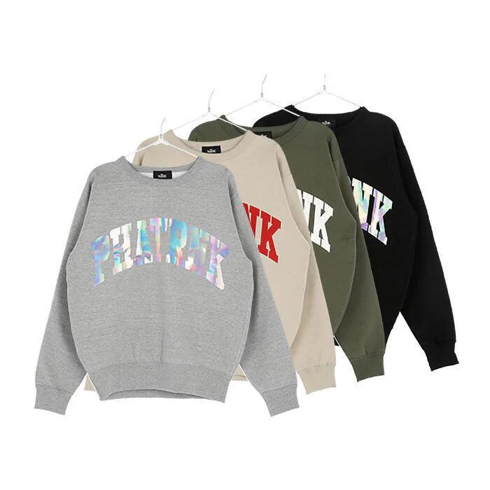 楽天市場】ファットランク スウェット XL 黒系 PHATRNK ロゴ刺繍 長袖