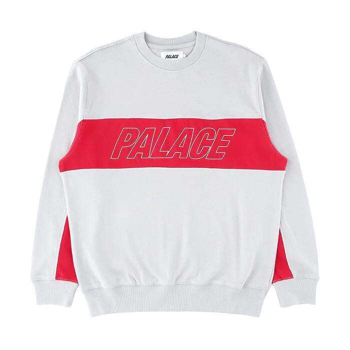 PALACE クルーネック　スウェット　パレス　XL 中古・古着通販】PALACE (パレス) スウェット ホワイト サイズ:L