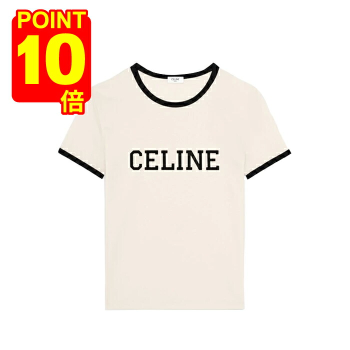 CELINE セリーヌ Tシャツ ロゴ 男女兼用 オシャレデザイン CELINE PARIS トリオンフ セリーヌロゴTシャツコピー 男女兼用2