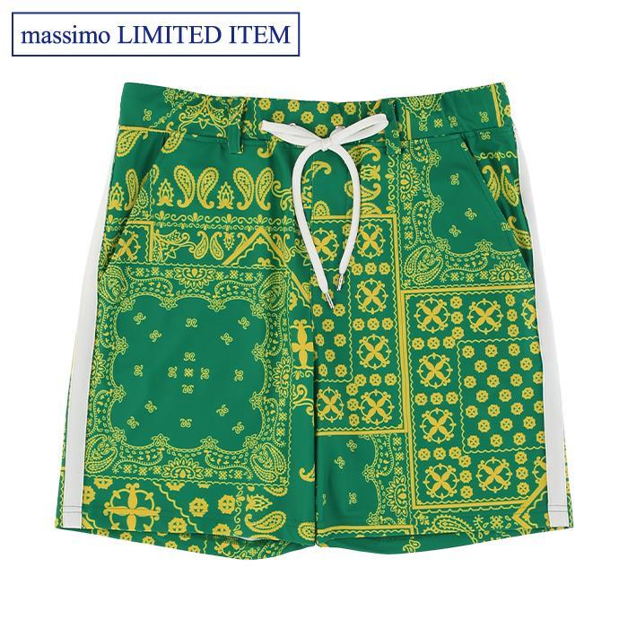 【Massimo限定】 RESOUND CLOTHING 28TH PAISLEY RUSH SHORTS MASSIMO LIMITED ITEM リサウンドクロージング ペイズリー ラッシュ ハーフ パンツ メンズ ボトムス グリーン イエロー 半ズボン 半パン オンライン|マッシモ オフィシャルストア
