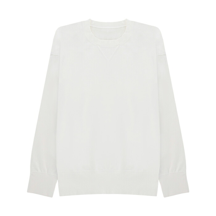 【最短即日発送】 RESOUND CLOTHING DENIM JERSEY LOOSE TRAINER WHITE リサウンドクロージング デニムジャージ ルーズ トレーナー ホワイト メンズ トップス 501rc35c001w｜マッシモ オフィシャルストア