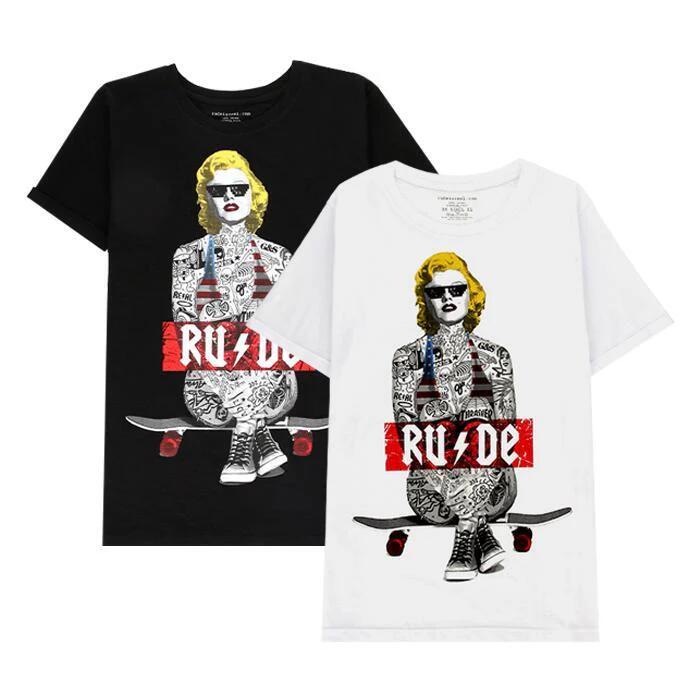 楽天市場】RUDE（ルード）Tシャツ ホワイト ブラック タトゥー 20代 30