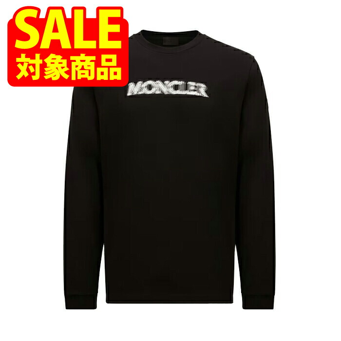 MONCLER モンクレール ブラック 長袖カットソー ロングスリーブTシャツ MONCLER＞ロングスリーブ Tシャツ