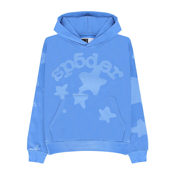 spider 水色 パーカー Sp5der hoodie sky blue スパイダー パーカー