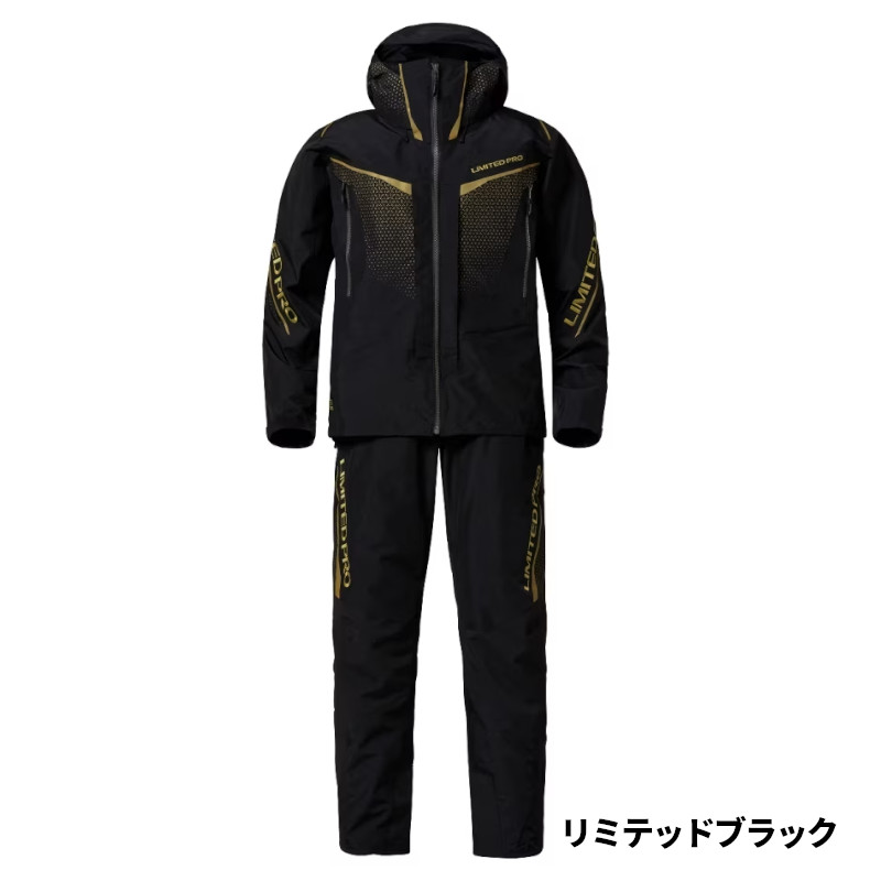【現品境界線】 シマノ 御召しもの リミテッドプロ ゴアテックス 労働者階級 レインスーツ L リミテッドブラック RA-140X