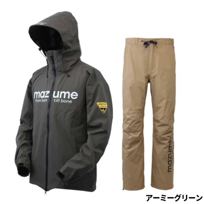 【現品限り】 オレンジブルー ウェア マズメ コンタクトレインスーツ II M アーミーグリーン MZRS-688